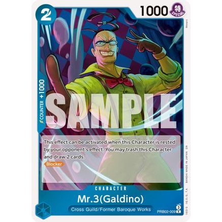 Mr.3(Galdino) - PRB02-009 (PRB02-009) - Premium Booster -The Best- Vol. 2 Foil