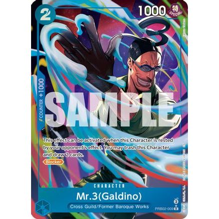 Mr.3(Galdino) - PRB02-009 (Alternate Art) (PRB02-009) - Premium Booster -The Best- Vol. 2 Foil