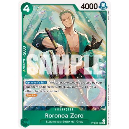 Roronoa Zoro - PRB02-006 (PRB02-006) - Premium Booster -The Best- Vol. 2 Foil