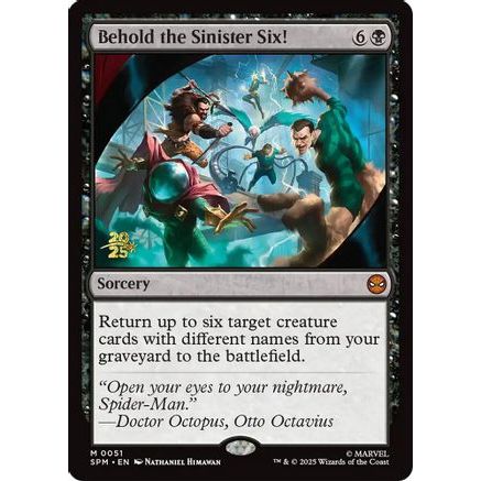 Behold the Sinister Six! (PRE-051) - Prerelease Cards Foil