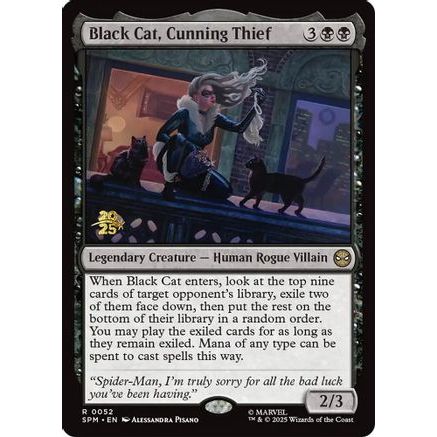Black Cat, Cunning Thief (PRE-052) - Prerelease Cards Foil