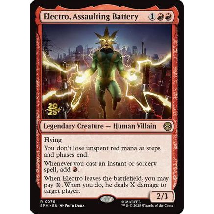 Electro, Assaulting Battery (PRE-076) - Prerelease Cards Foil