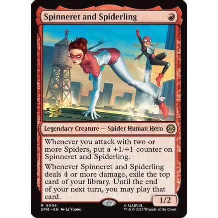 Spinneret and Spiderling (PRE-094) - Prerelease Cards Foil