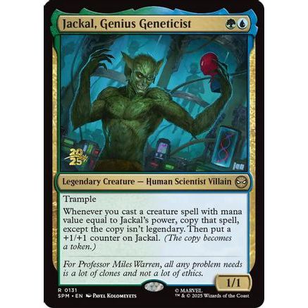 Jackal, Genius Geneticist (PRE-131) - Prerelease Cards Foil