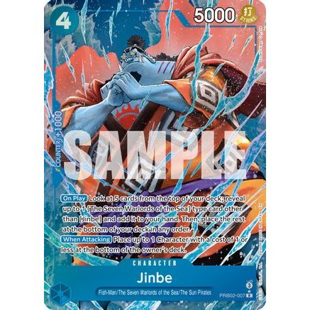 Jinbe - PRB02-007(Alternate Art) (PRB02-007) - Premium Booster -The Best- Vol. 2 Foil