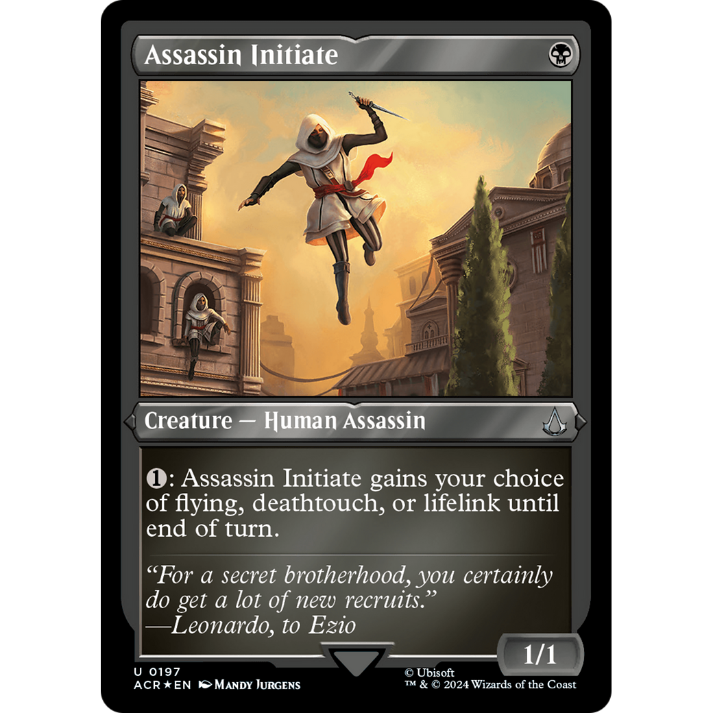 Assassin Initiate (ACR-197) - Assassin's Creed Etched Foil