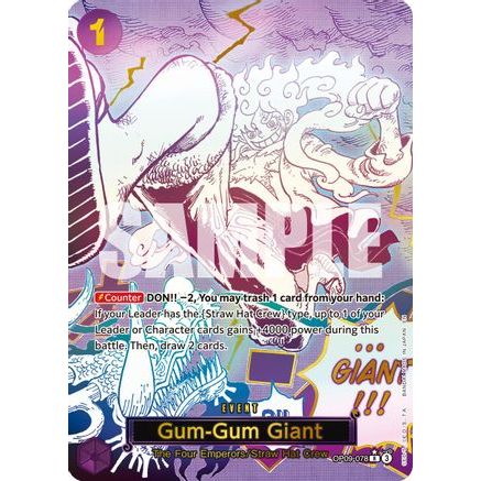 Gum-Gum Giant (Alternate Art) (OP09-078) - Premium Booster -The Best- Vol. 2 Foil