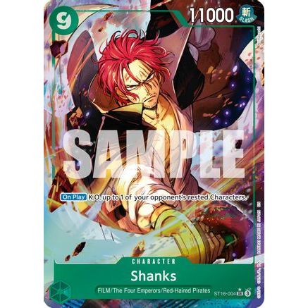 Shanks - ST16-004 (Alternate Art) (ST16-004) - Premium Booster -The Best- Vol. 2 Foil