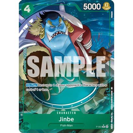 Jinbe - P-063 (Alternate Art) (P-063) - Premium Booster -The Best- Vol. 2 Foil