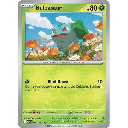 Bulbasaur - 001/132 1 - ME01 Mega Evolution Reverse Holofoil