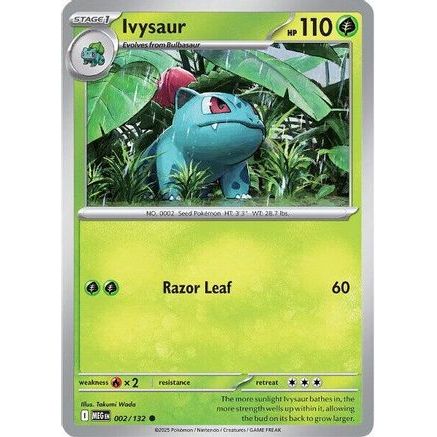 Ivysaur - 002/132 2 - ME01 Mega Evolution Reverse Holofoil