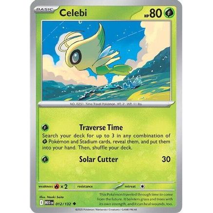 Celebi 12 - ME01 Mega Evolution Reverse Holofoil