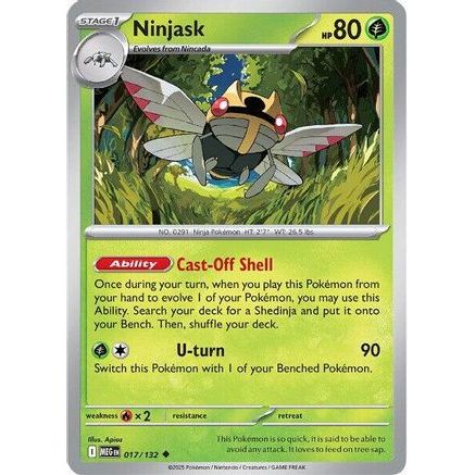 Ninjask - 017/132 17 - ME01 Mega Evolution