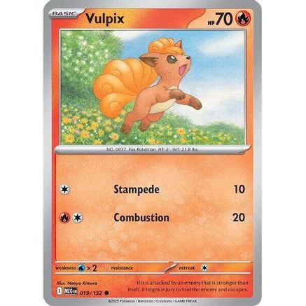 Vulpix - 019/132 19 - ME01 Mega Evolution Reverse Holofoil