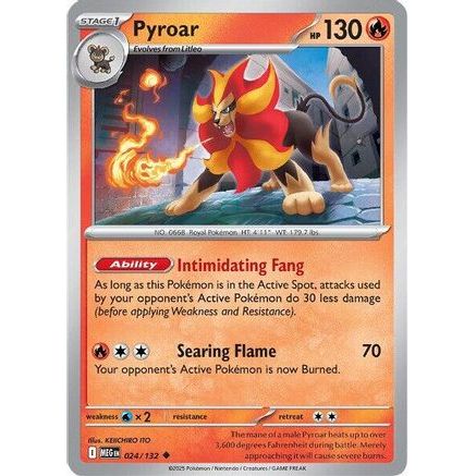 Pyroar 24 - ME01 Mega Evolution Reverse Holofoil