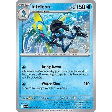 Inteleon - 041/132 41 - ME01 Mega Evolution Reverse Holofoil