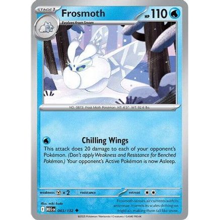 Frosmoth 43 - ME01 Mega Evolution Reverse Holofoil