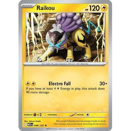Raikou 48 - ME01 Mega Evolution Reverse Holofoil