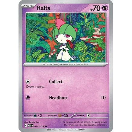 Ralts 58 - ME01 Mega Evolution Reverse Holofoil