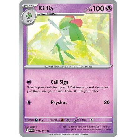 Kirlia 59 - ME01 Mega Evolution Reverse Holofoil