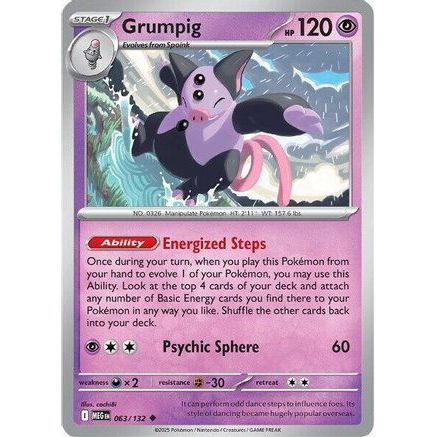 Grumpig 63 - ME01 Mega Evolution Reverse Holofoil