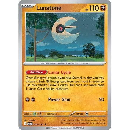 Lunatone 74 - ME01 Mega Evolution Reverse Holofoil