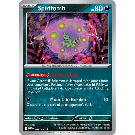 Spiritomb - 087/132 87 - ME01 Mega Evolution Reverse Holofoil