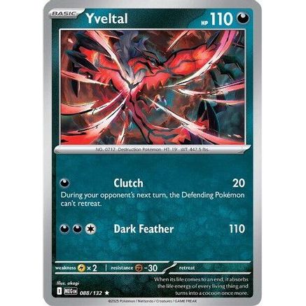 Yveltal 88 - ME01 Mega Evolution Reverse Holofoil