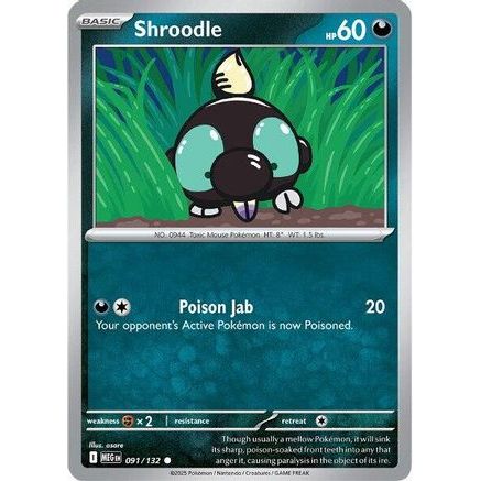 Shroodle - 091/132 91 - ME01 Mega Evolution