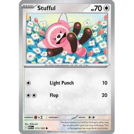 Stufful - 111/132 111 - ME01 Mega Evolution Reverse Holofoil