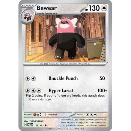 Bewear 112 - ME01 Mega Evolution Reverse Holofoil