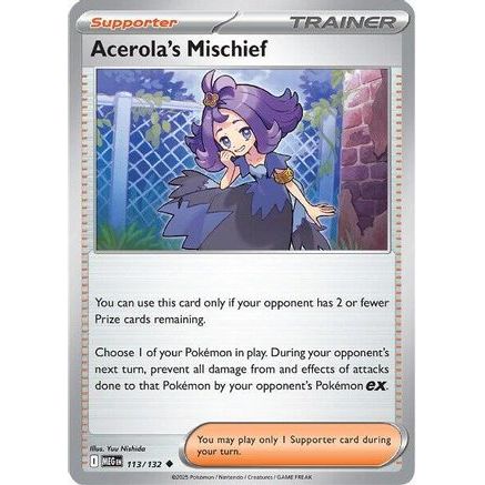 Acerola's Mischief - 113/132 113 - ME01 Mega Evolution Reverse Holofoil