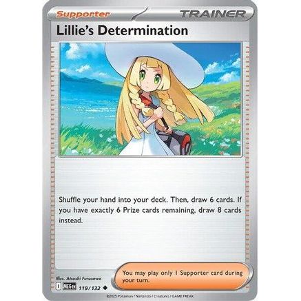 Lillie's Determination - 119/132 119 - ME01 Mega Evolution Reverse Holofoil