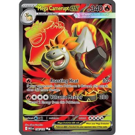 Mega Camerupt ex - 156/132 156 - ME01 Mega Evolution Holofoil