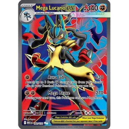 Mega Lucario ex - 160/132 160 - ME01 Mega Evolution Holofoil