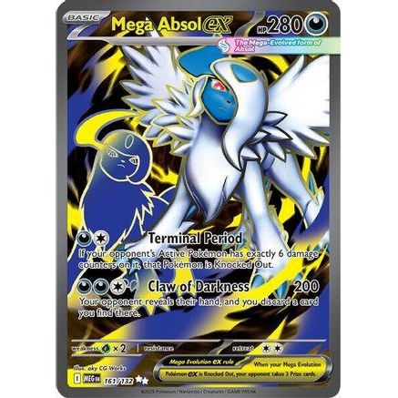 Mega Absol ex - 161/132 161 - ME01 Mega Evolution Holofoil