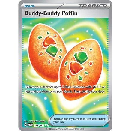 Buddy-Buddy Poffin 167 - ME01 Mega Evolution Holofoil