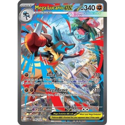 Mega Lucario ex - 179/132 179 - ME01 Mega Evolution Holofoil