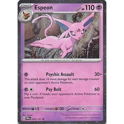 Espeon - 033/131 (Cosmos Holo) 33 - Miscellaneous Cards & Products Holofoil