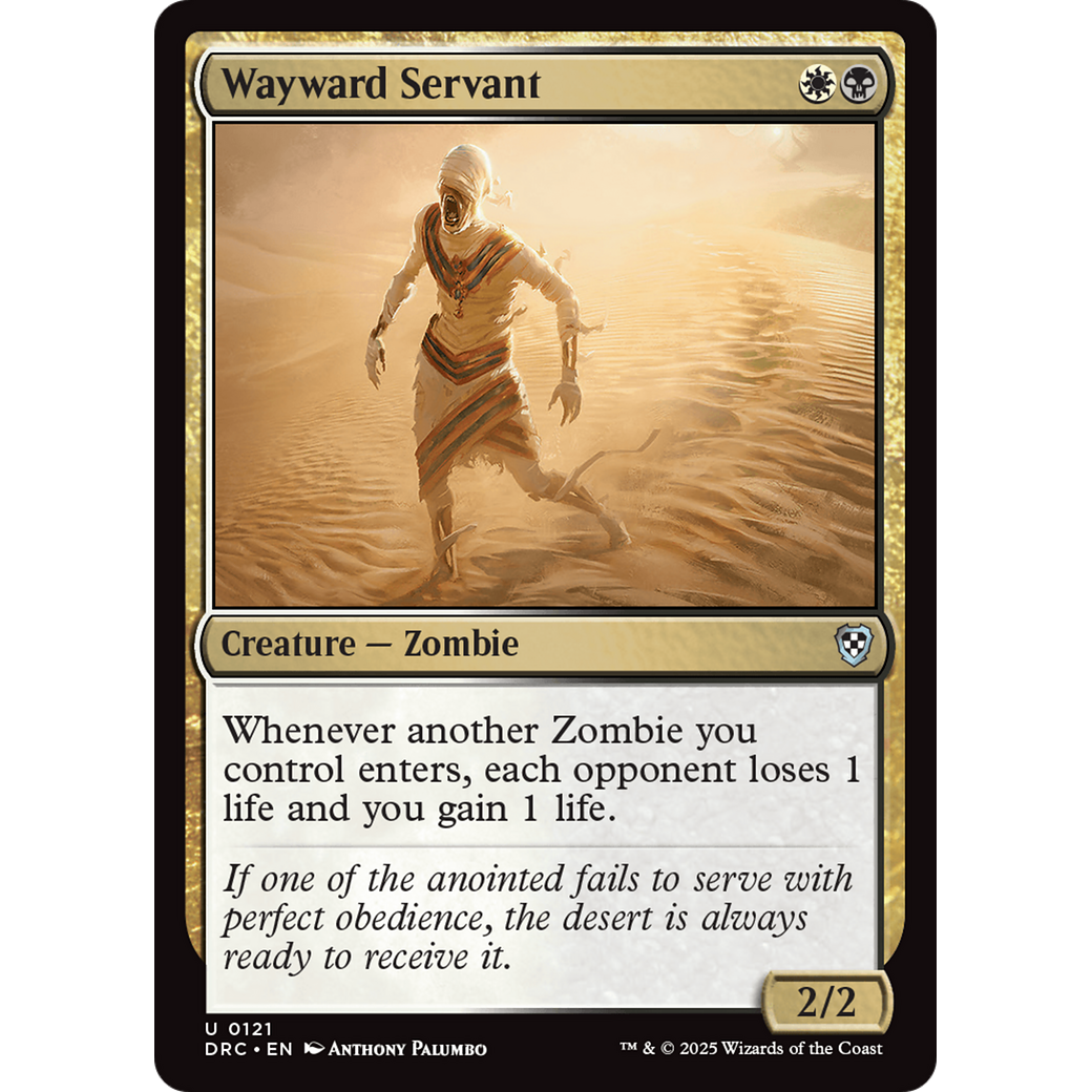 Wayward Servant (DRC-121) - Commander: Aetherdrift