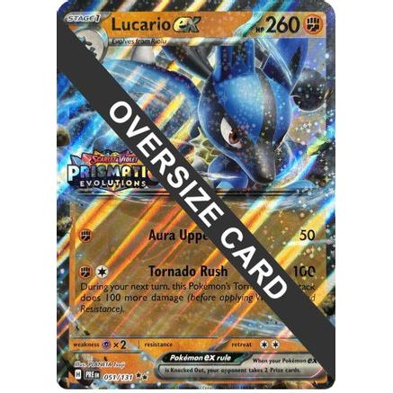Lucario ex (Prismatic Evolutions Stamp) 51 - Jumbo Cards Holofoil