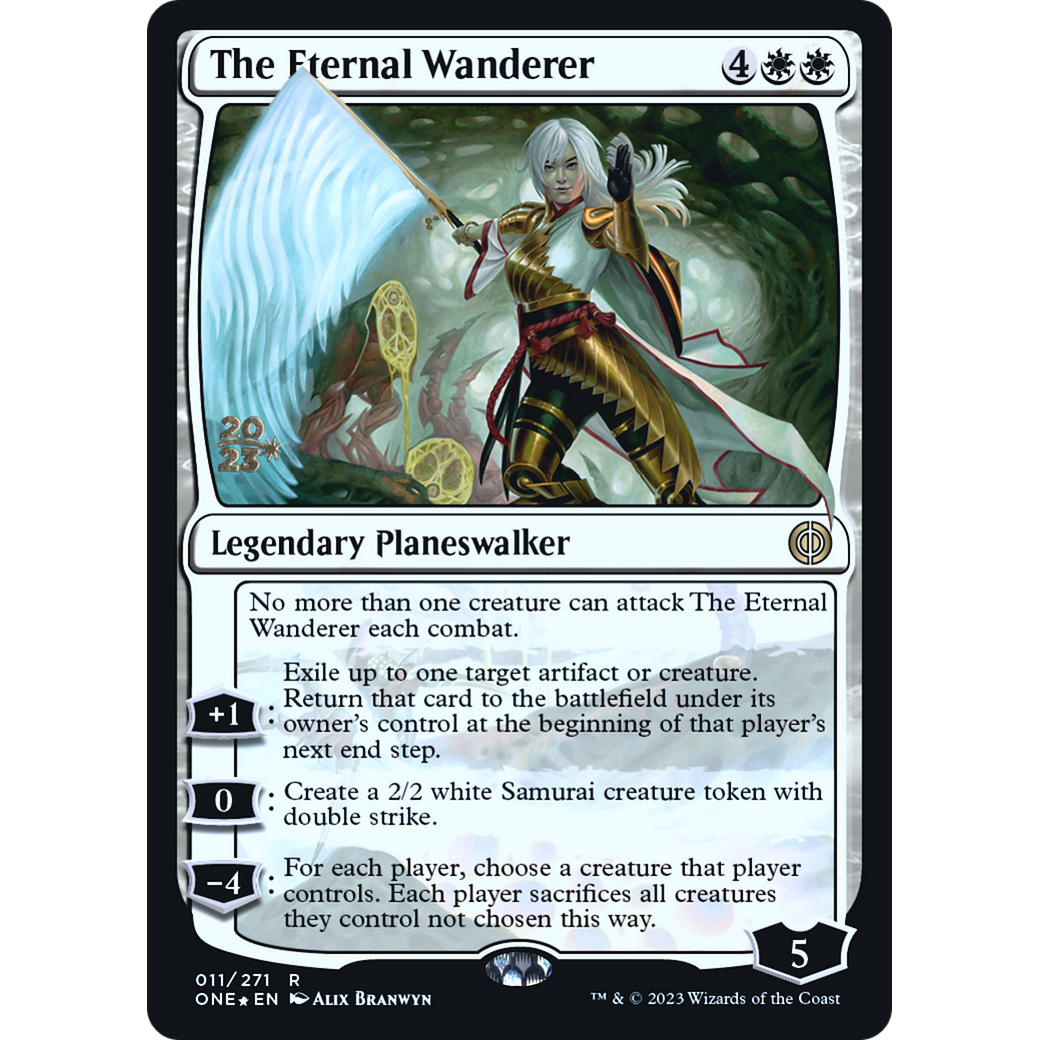 The Eternal Wanderer (PRE-11S) - Phyrexia: All Will Be One Promos Foil