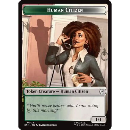 Human Citizen // Treasure Double-Sided Token (SPM-4 // 7) - Marvel's Spider-Man