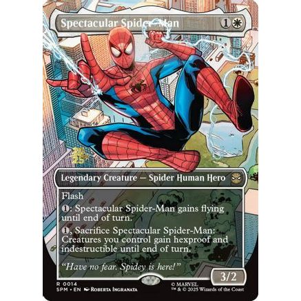 Spectacular Spider-Man (Borderless) (PRE-014) - Prerelease Cards Foil