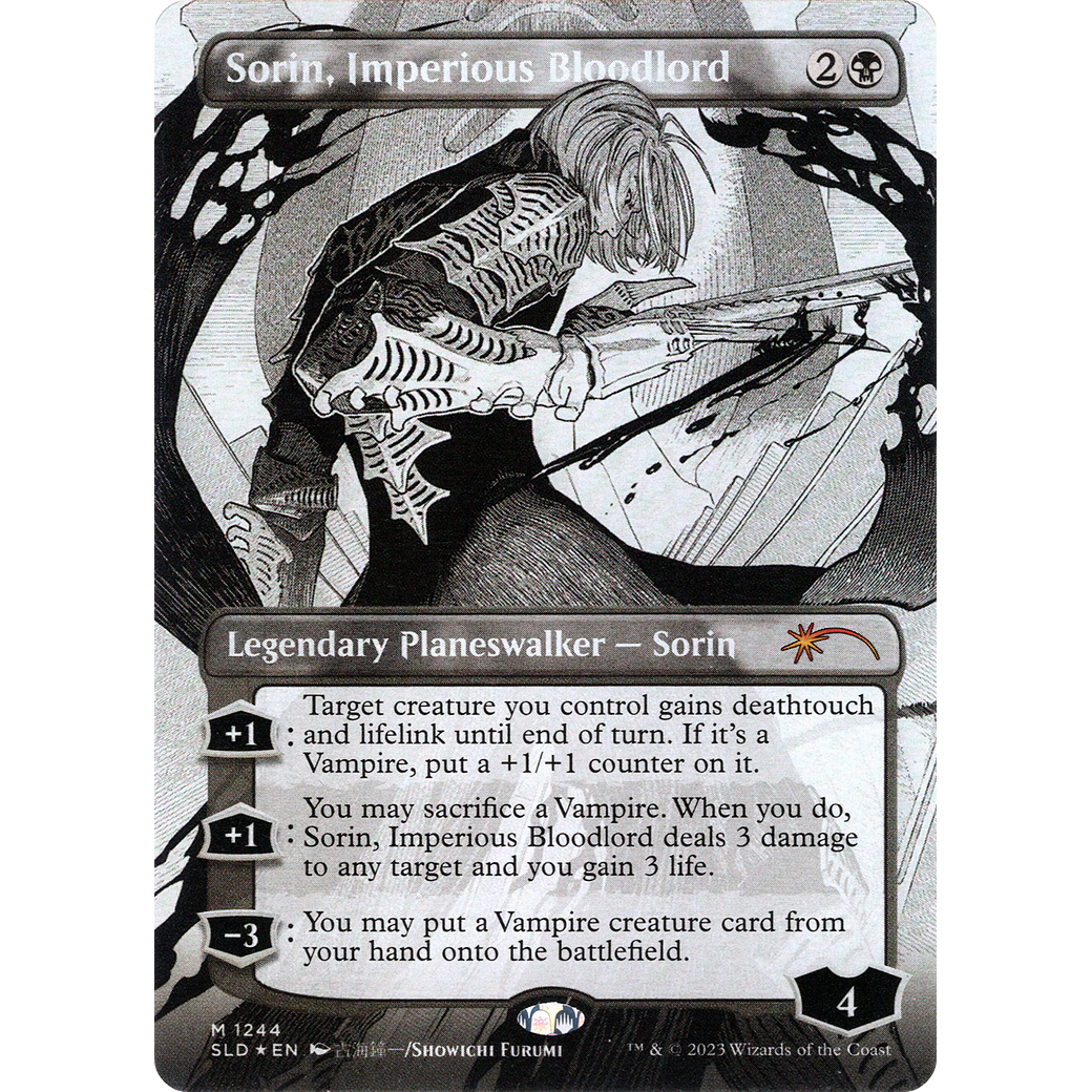 Sorin, Imperious Bloodlord (Borderless) (SLD-1244) - Secret Lair Drop (Borderless) Foil