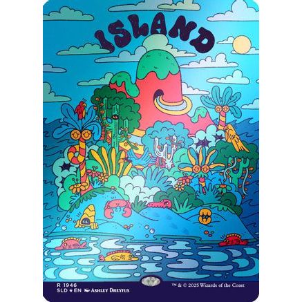 Island (1946) (Rainbow Foil) (SLD-1946) - Secret Lair Drop Series Foil