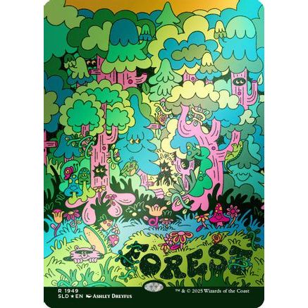 Forest (1949) (Rainbow Foil) (SLD-1949) - Secret Lair Drop Series Foil