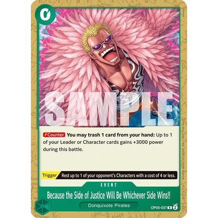Because the Side of Justice Will Be Whichever Side Wins!! (Tournament Pack 2025 Vol. 4) (OP05-037) - One Piece Promotion Cards