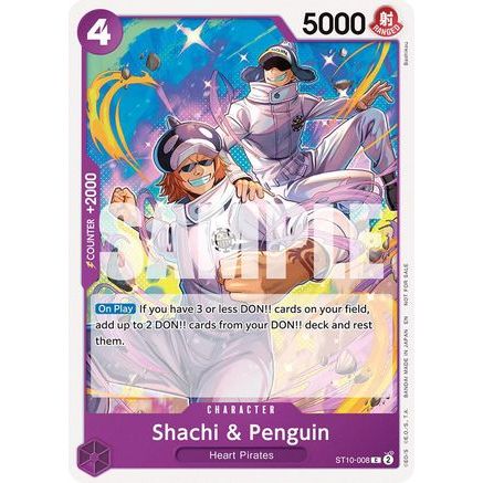 Shachi & Penguin (Tournament Pack 2025 Vol. 4) (ST10-008) - One Piece Promotion Cards
