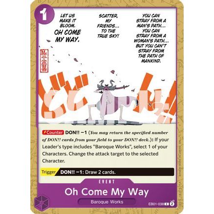 Oh Come My Way (Reprint) (EB01-038) - Premium Booster -The Best- Vol. 2